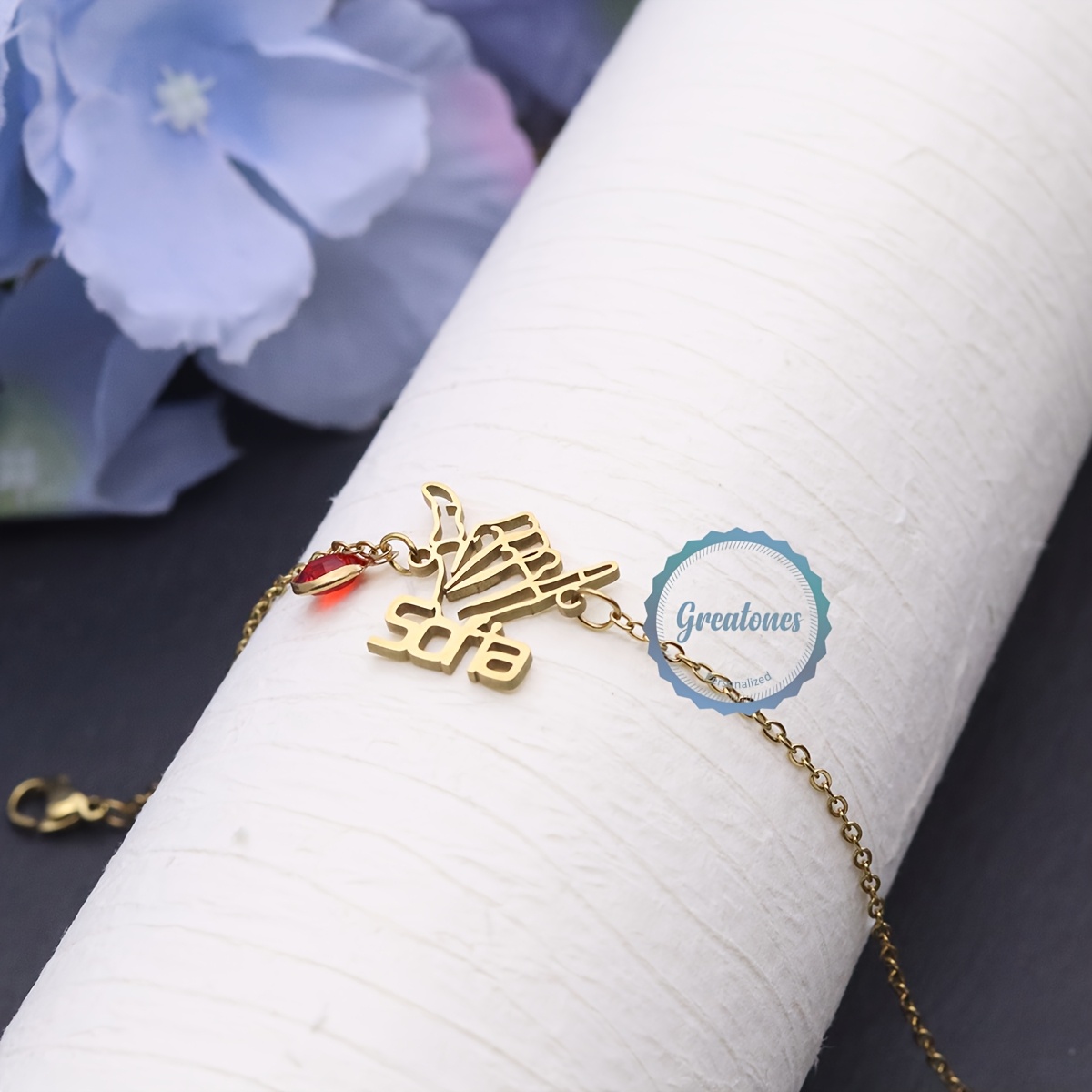 Custom Name Bracelet, Creative Personalized Hollow Design
